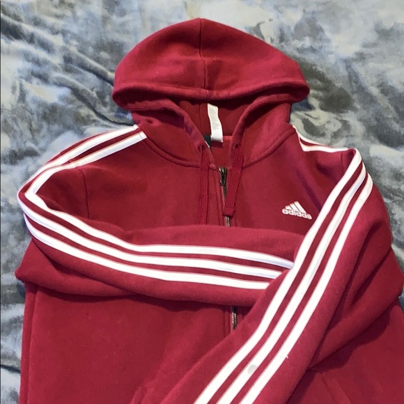 Adidas burgundy jacket - Picture 4 of 4